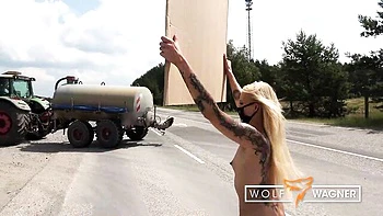 Kitty Blair Gets Fucked Hard in German Public