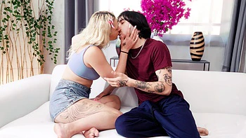 Elias Cash & Ellie Smoke Fuck in Just Thongs
