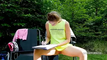 Young student Nela - Pussy upskirt porn