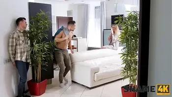 SHAME4K. Sex is a price the MILF is ready to pay for stepsons silence