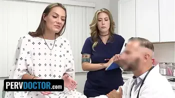 PervDoctor - Doctor Fucks Hot Busty Patient JC Wilds And Nurse With Big Natural Tits Electra Rayne