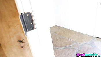 Step-sis rides big cock with bouncing tits