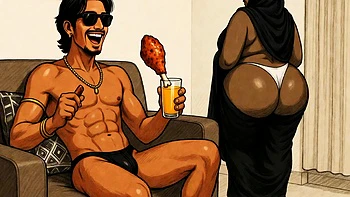 Horny Indian Stepmom with Big Ass Invites Friends