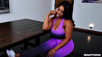 Aryana Stretched by Big Dick Ebony Doggystyle