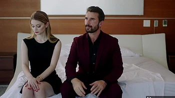Manuel Ferrara and the girls fucked in an intense threesome scene.