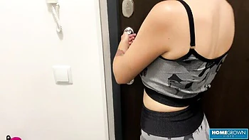 Sex hungry bedmate at homevideo scene