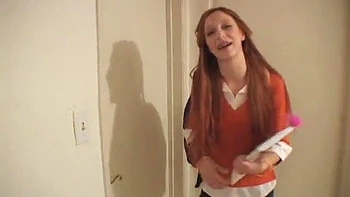 Redhead Lil Laura Taking a Little Piss