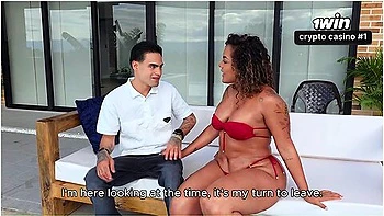 Delivers A Package And Gets Ebony Carla Morellis Big Wet Pussy As A Reward!