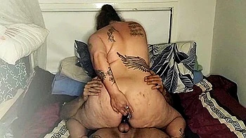 Sexywifedd Ride Pumped Cock With Tunnel Plug In Her Ass Then Put My Cock In Her Ass And Bounces On It Until I Cum