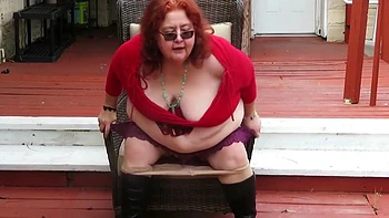 Oh Fun On My Patio In My New Boots Doing A Booty Shake