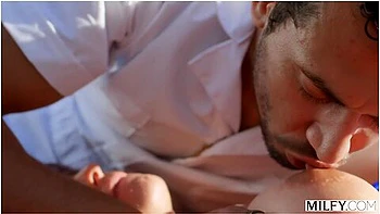 Syren Demer And Alex Jones - Curvy Milf Rides Studs Cock Poolside