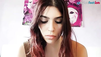Horny siren's shoeplay video