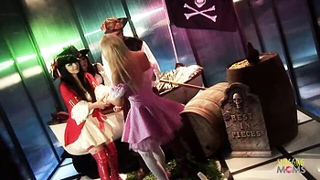 Fascinating baby girl at big tits movie