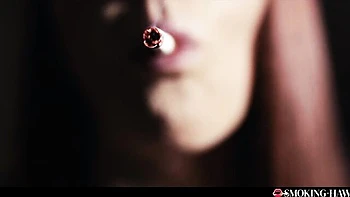 Pure Steve Q and Leya Desantis - smoking blowjob clip - Smoking Hawt