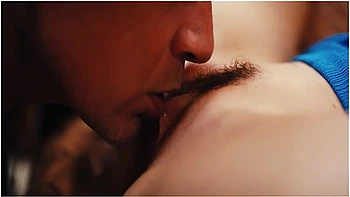 Clea Gaultier And Steve Q - French Brunette With Fake Enhanced Huge Boobs Gets Her Nipples Sucked While Frozen In Time