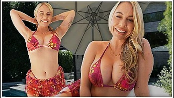 Beautiful Blonde Milf Cant Keep Quiet During Sneaky Pool Hookup - Summer - Jak Knife And Summer Vixen